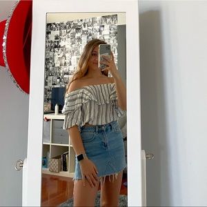 flowy beach crop top